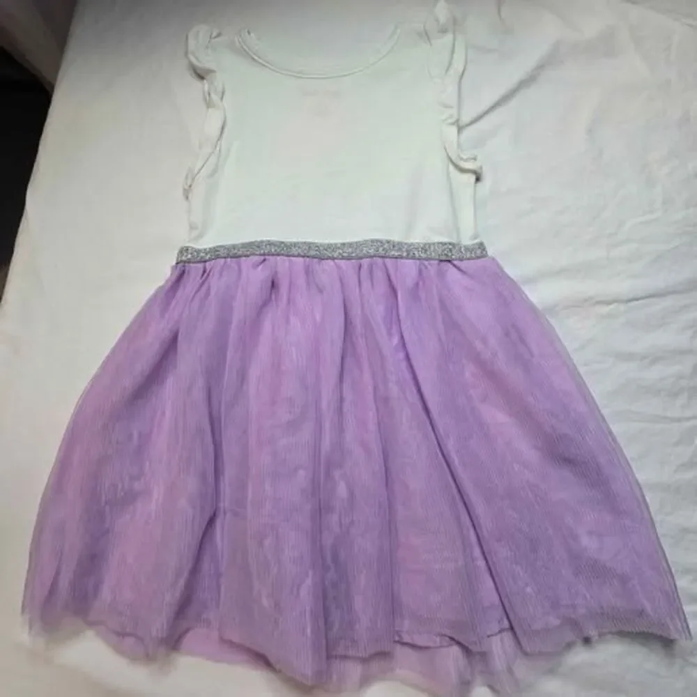Cat Jack size 2T unicorn dress rainbow sequins purple tulle overlay